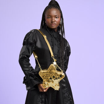 Loungefly Gold Star Sequin Figural Crossbody Bag, Image 2